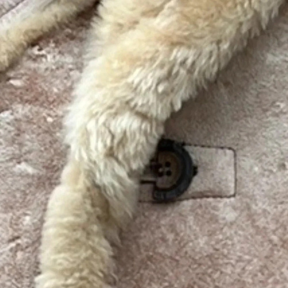 VTG ORIGINAL UNITED SHEEPLINED SUEDE LEATHER LAMB SHEEPSKIN COAT Sz40 - Picture 8 of 8